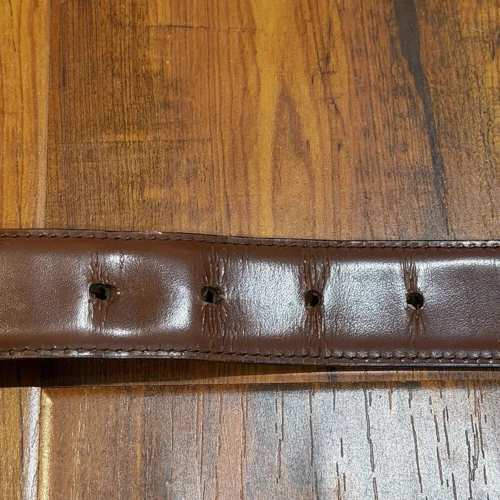 Salvatore Ferragamo Reversible Brown Black Leather 36” Men's Belt